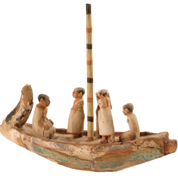 MAEC Cortona | Barca funeraria in legno