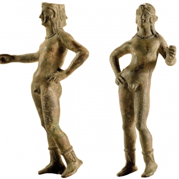 MAEC Cortona | Statuette in bronzo di culsans e selvans